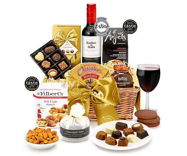 Gifts For Teachers Wordsworth Hamper With Red Wine